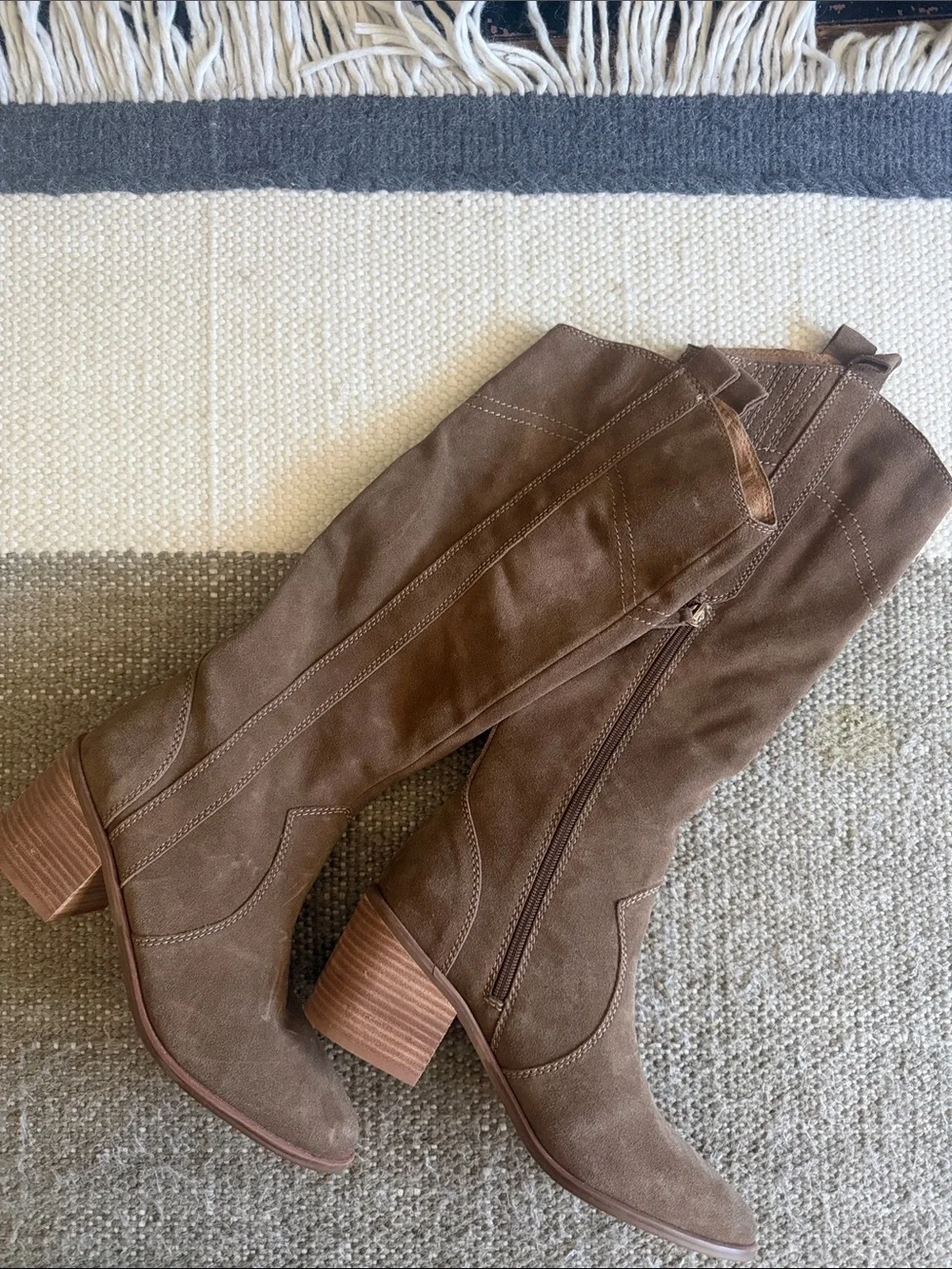 Kelsi Dagger Women's Over-the-Knee Suede Boots in Brown